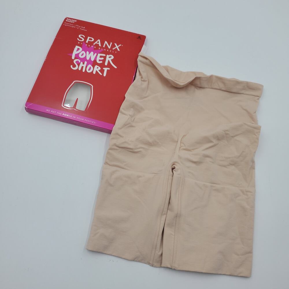 Spanx Soft Nude Power Short Women's Size XL